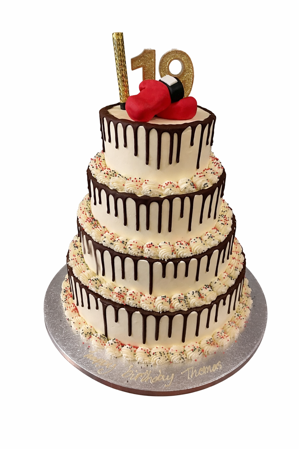 Four Tier Drip Cake