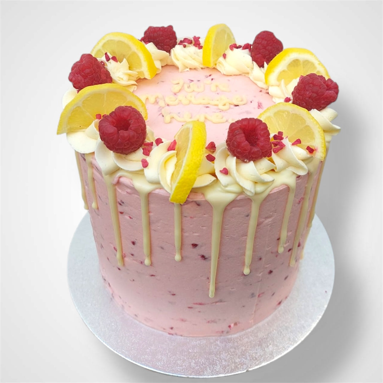 Premium Lemon and Raspberry Cake
