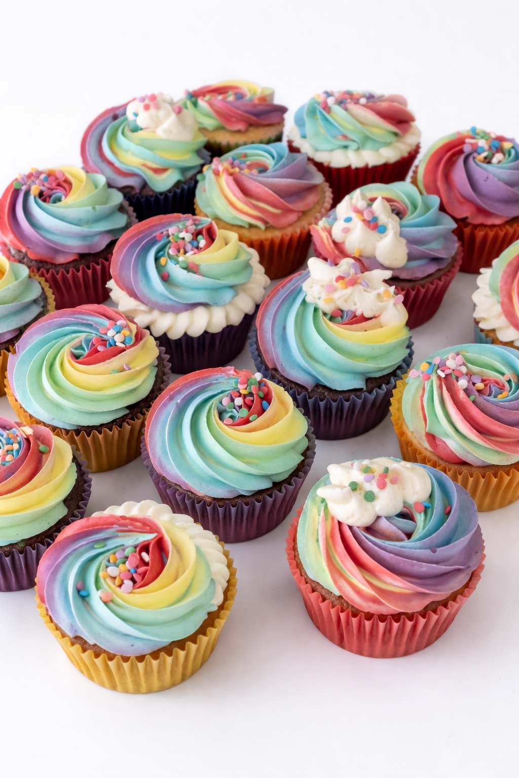 Rainbow Cupcakes