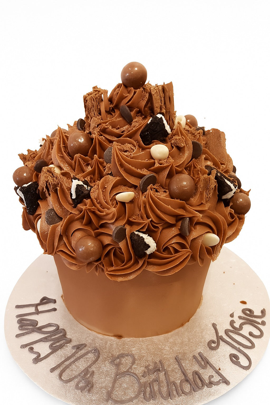 Giant Double Chocolate Cupcake
