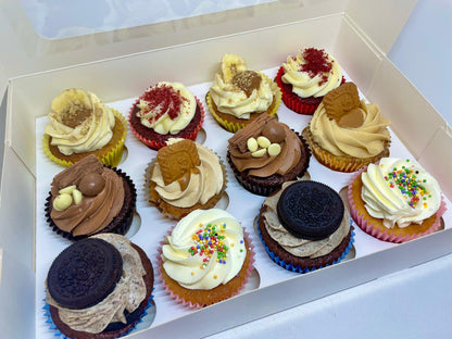 Mixed Box of 12 Cupcakes