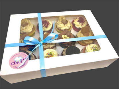 Mixed Box of 12 Cupcakes