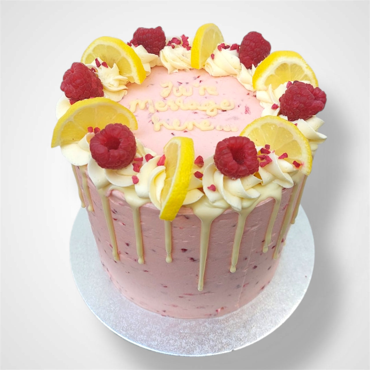 Premium Lemon and Raspberry Cake