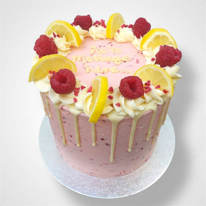 Premium Lemon and Raspberry Cake