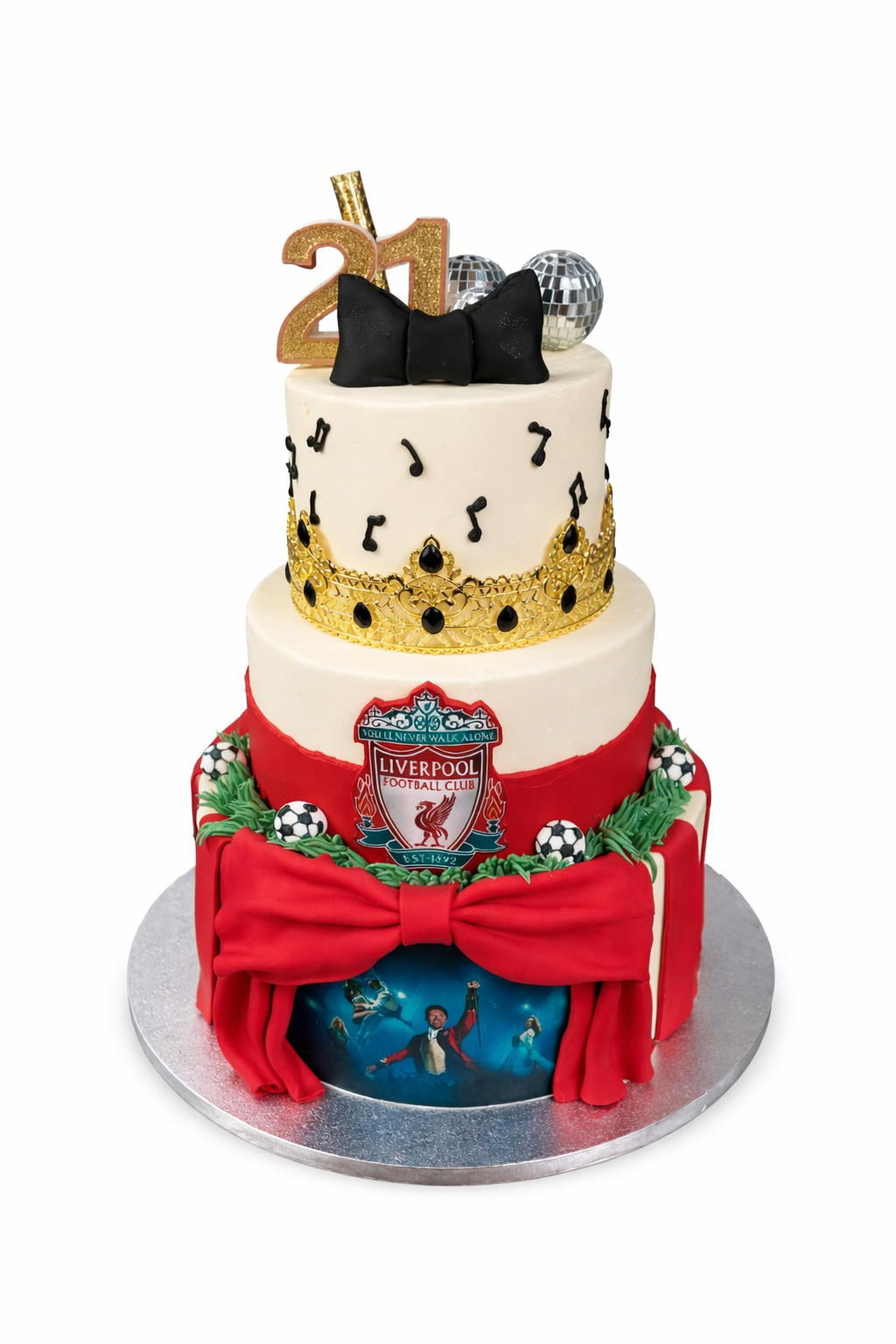 Three Tier Cake Mixed Theme