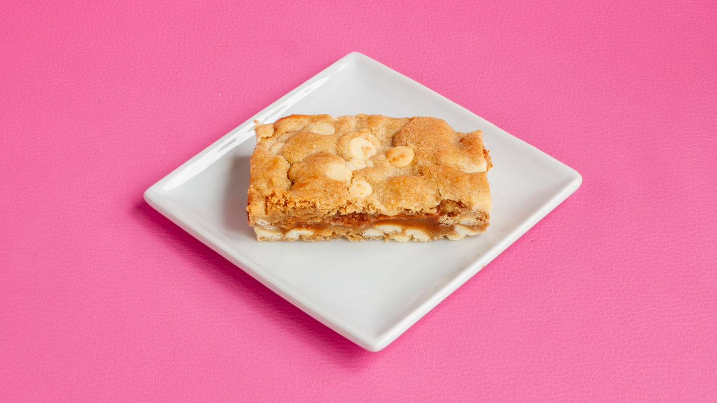 Ginger & White Chocolate, Caramel Cookie Slab