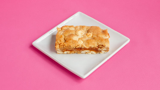 Ginger & White Chocolate, Caramel Cookie Slab