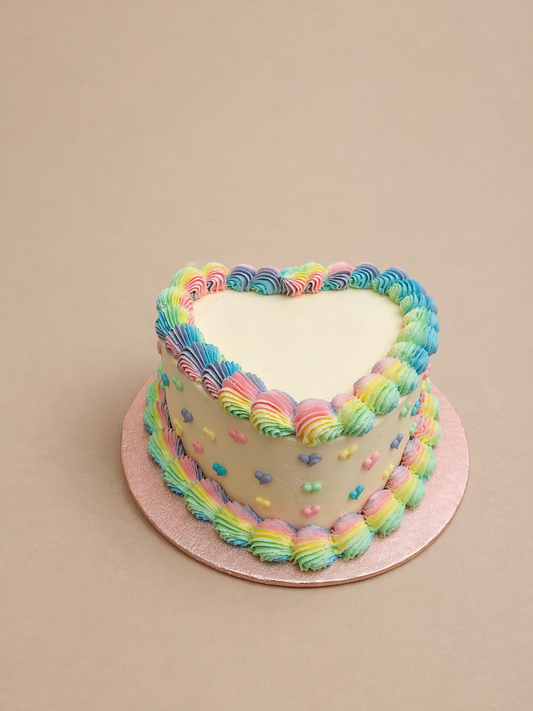 Classic Rainbow Vintage Retro Cake