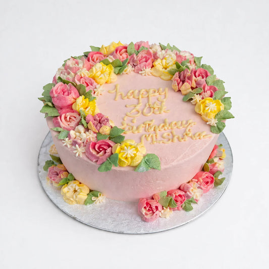 Premium Spring Flower Cake
