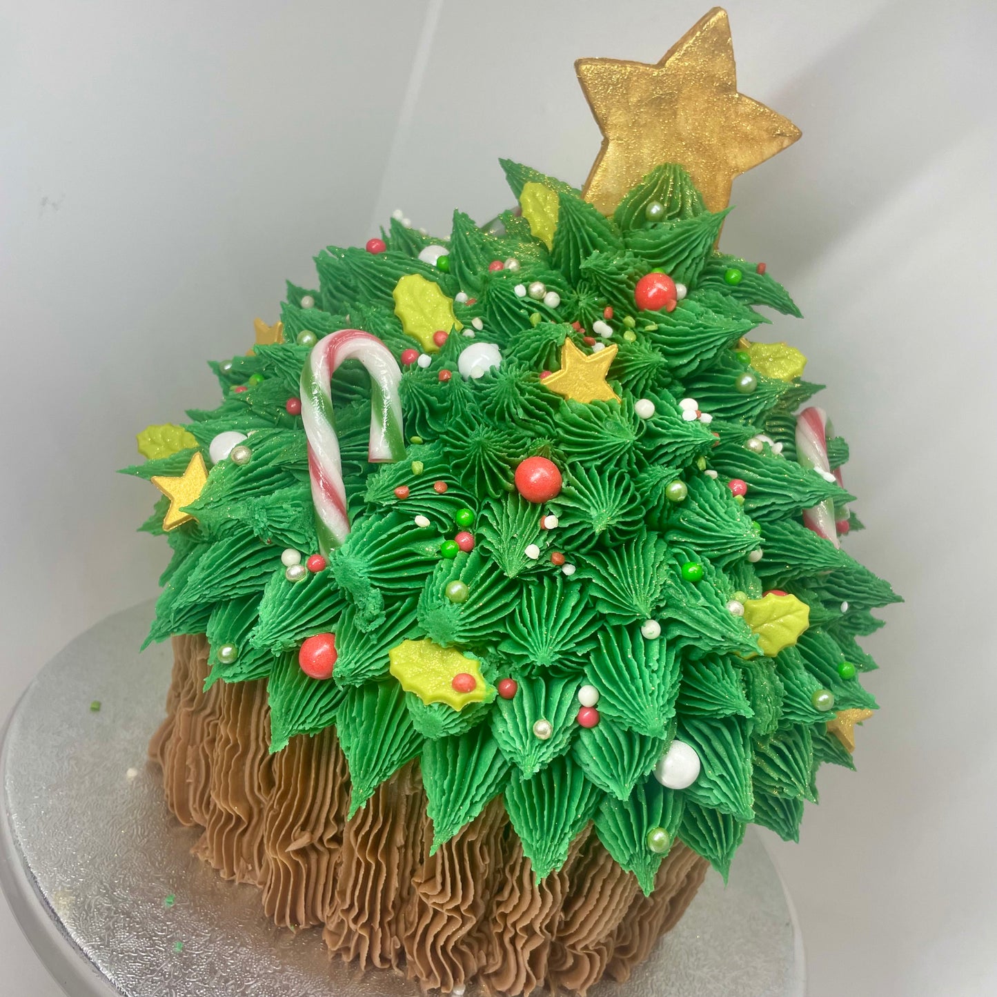 Christmas Tree Giant Chocolate Cupcake