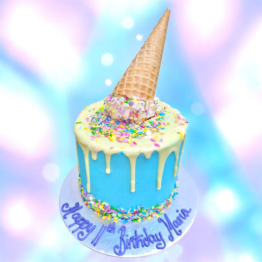 Ice cream cone cake