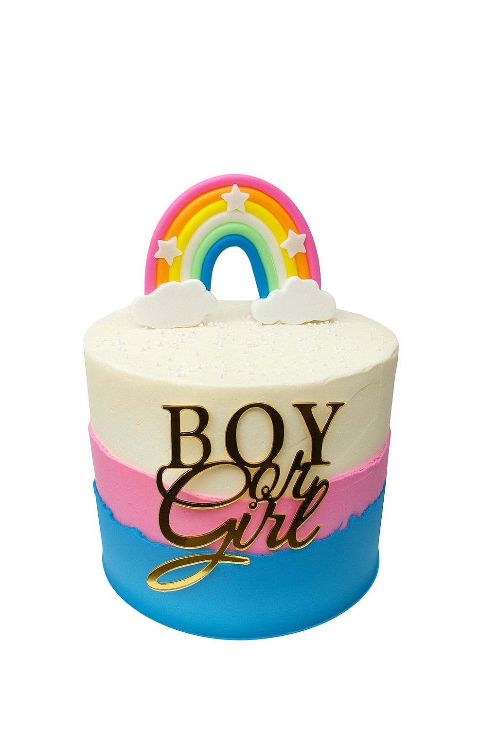 Baby Shower Rainbow Cake