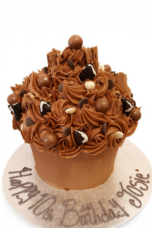 Giant Double Chocolate Cupcake