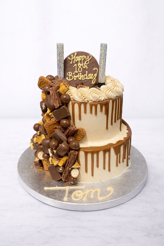 Two Tier Biscoff Cake