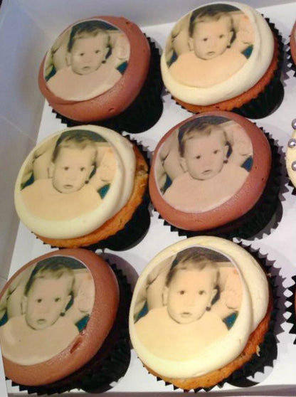 Custom Photo Cupcakes